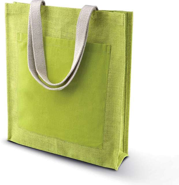 KI0221 | Jute Beach Bag Lime