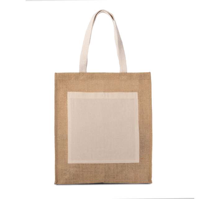 KI0221 | Jute Beach Bag Natural | Gold