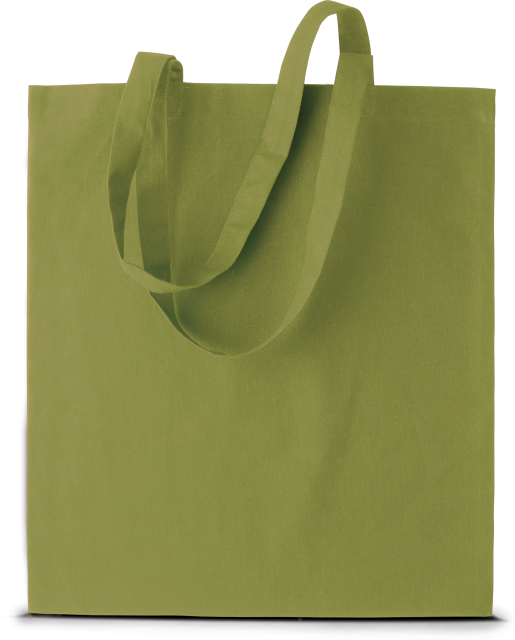 KI0223 | Basic Cotton Shopper Bag Burnt Lime
