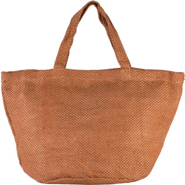 KI0227 | Yarn Dyed Jute Bag Natural | Saffron
