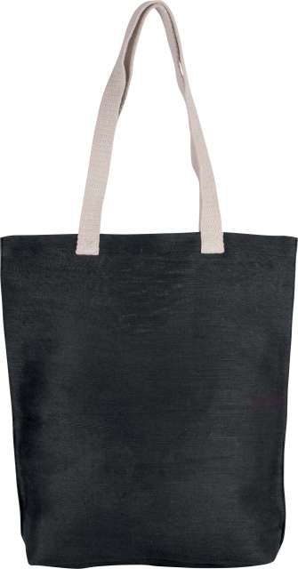 KI0229 | Jute Beach Bag Black