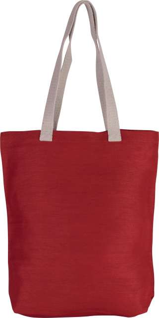 KI0229 | Jute Beach Bag Crimson Red