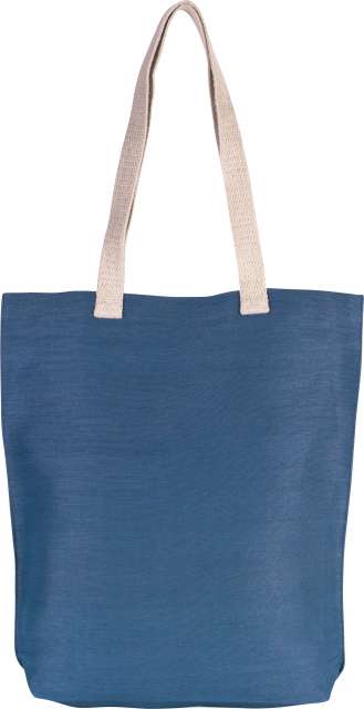 KI0229 | Jute Beach Bag Dusty Blue
