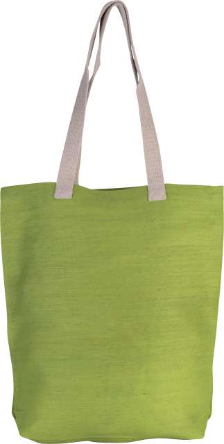 KI0229 | Jute Beach Bag Lime Green