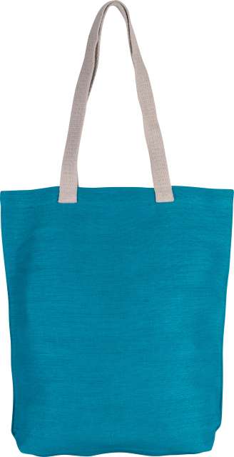 KI0229 | Jute Beach Bag Turquoise