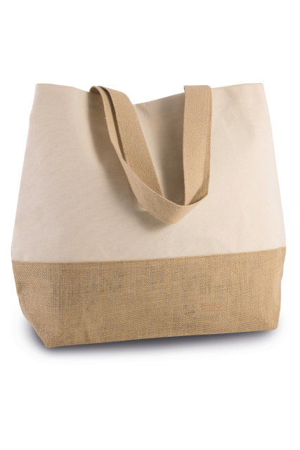KI0235 | Canvas & Jute Hold-All Sopping Bag