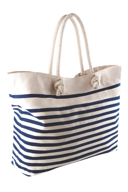 KI0242 | Beach Bag Natural | Navy