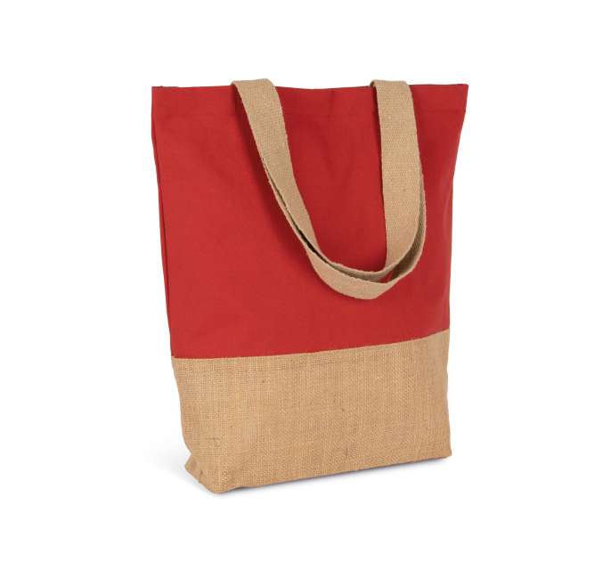 KI0298 | Cotton Shopping Bag With Bonded Jute Threads
