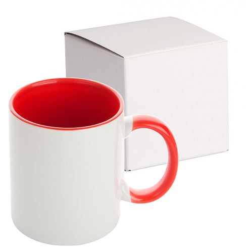 GPIHCM350 | Inner and Handle Colored Mug - 350 ml Red 350 ml